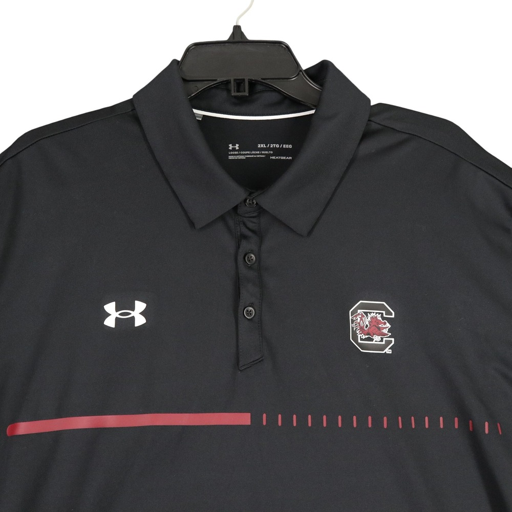 South Carolina Gamecocks Under Armour HeatGear Polo Mens 2XL Performance Golf